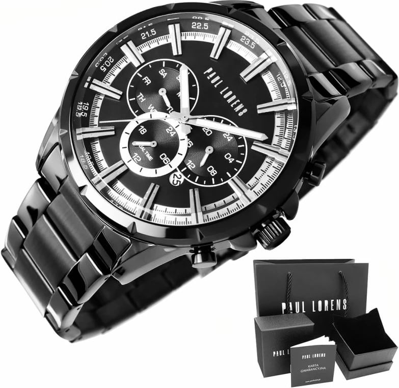 Orë dore për meshkuj Paul Lorens, e zezë