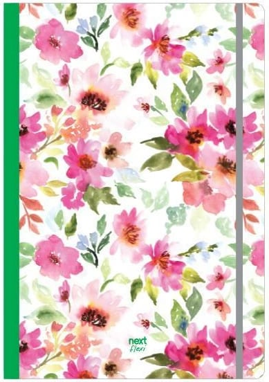 Fletore fleksibile Next Trends Flowers, 17x25cm, 2 lëndë, 160 faqe