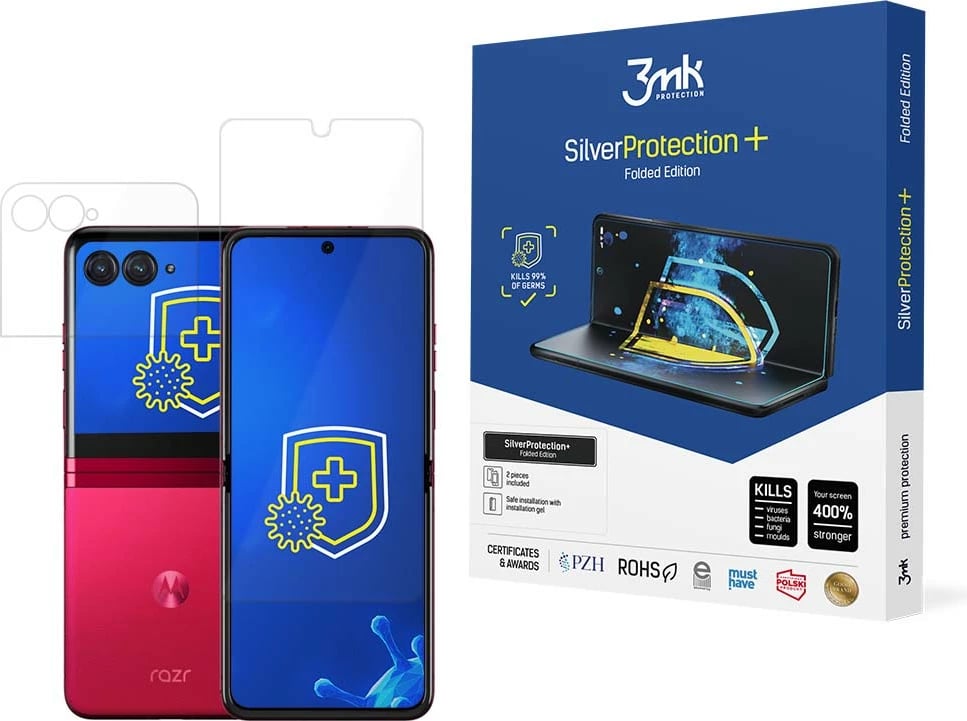 Folje mbrojtëse për ekran, 3mk Protection SilverProtection+ Folded Edition, për Motorola razr 40 Ultra / razr+ 2023