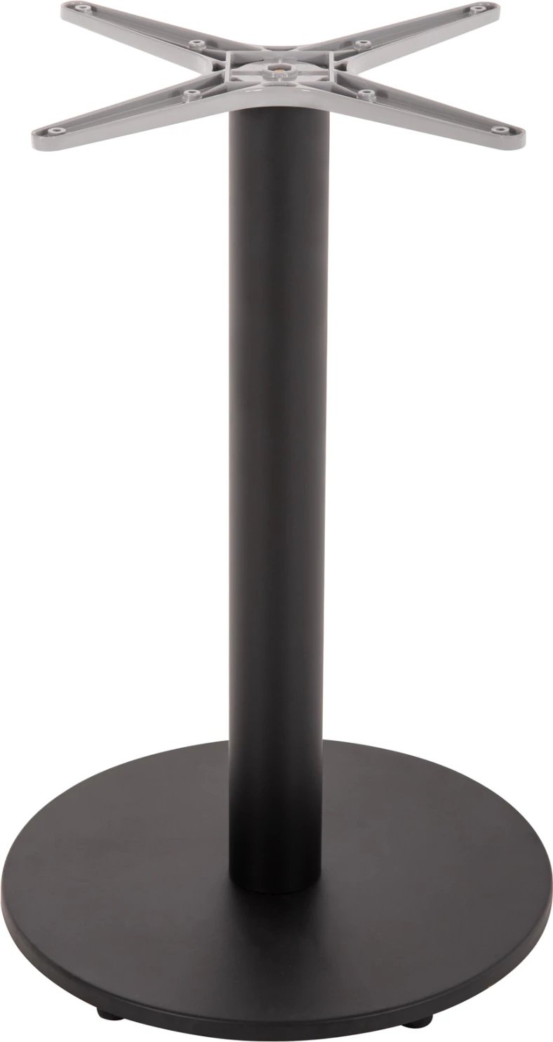 Bazë tavoline alumini, e zezë mat, FH476.01, 48x48 cm, Φ45x73H cm