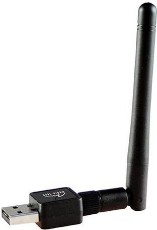 Kasë WiFi Media-Tech MT4223, USB, me antenë të jashtme, e zezë