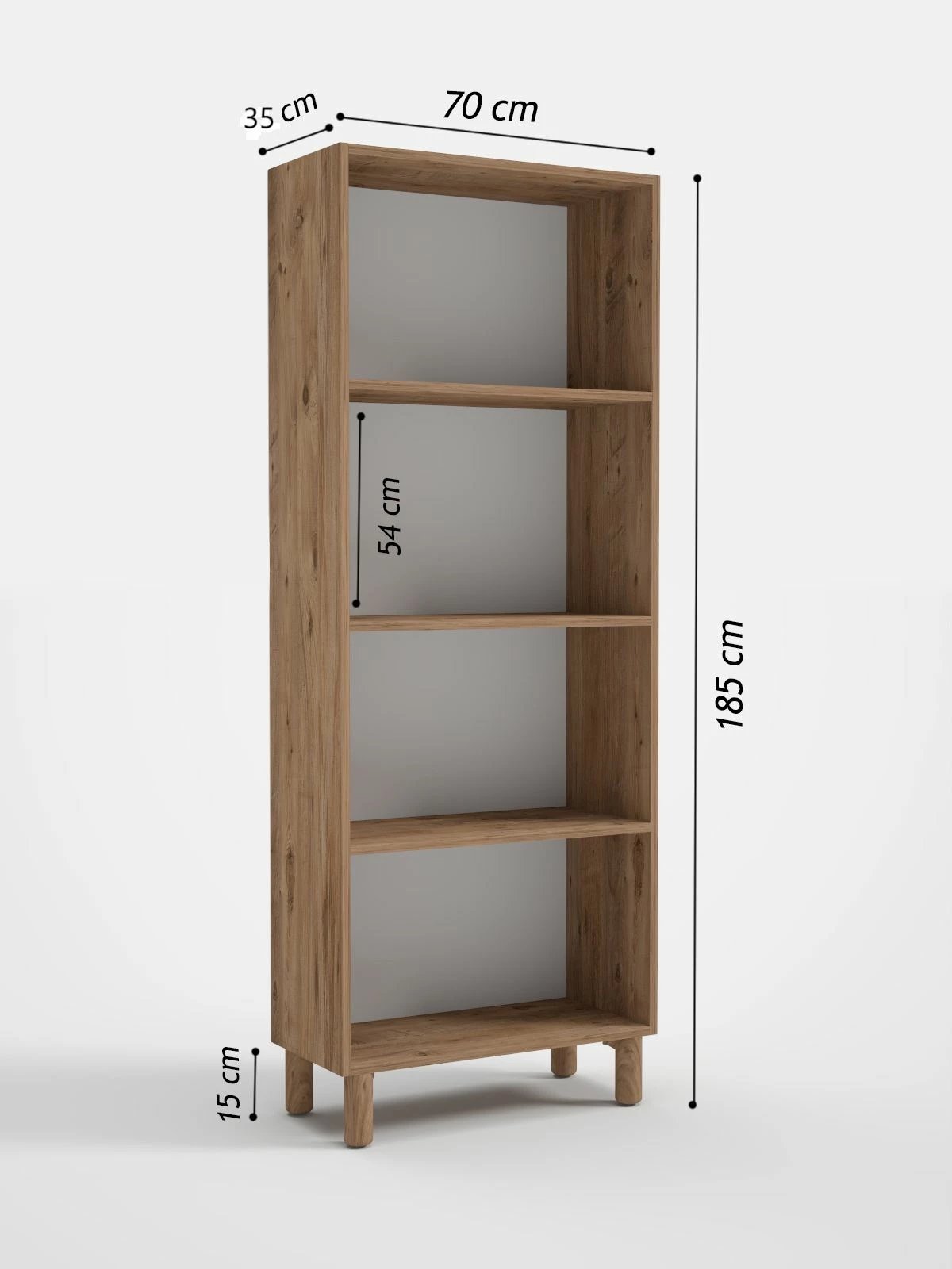 Dollap multifunksional, ngjyrë Atlantic Pine dhe e bardhë, Skye Decor, Vionne