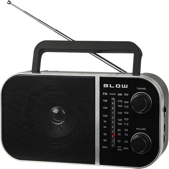 Radio portabile BLOW RA6, AM/FM, Mono, E zezë Radio portabile BLOW RA6, AM/FM, Mono, E zezë