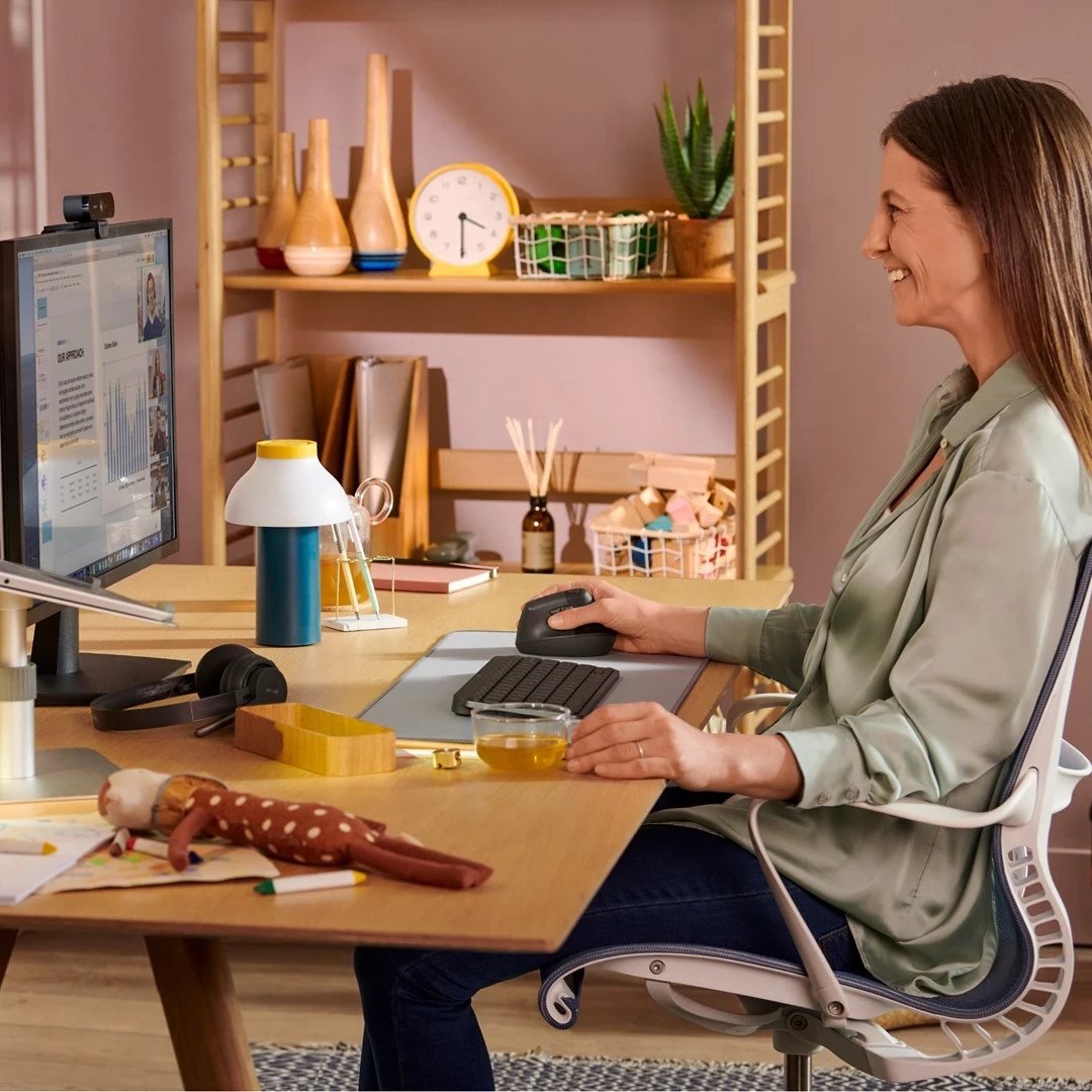 Mausi Ergonomik Logitech Lift, Grafite