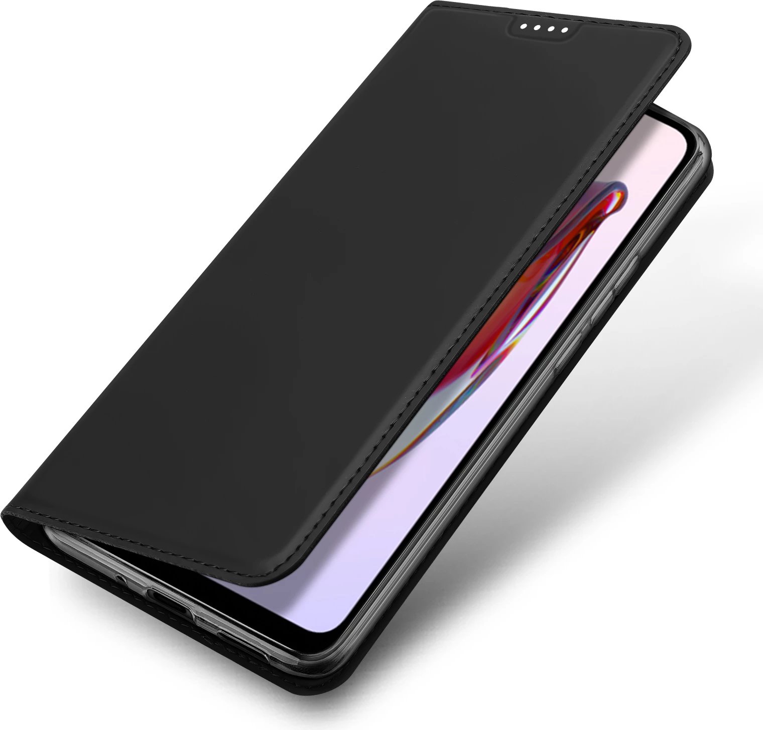Mbështjellës Dux Ducis Skin Pro për Xiaomi Redmi 11A / Poco C55 / Redmi 12C, me kapak, xhep kartele, funksion standi, i zi Mbështjellës Dux Ducis Skin Pro për Xiaomi Redmi 11A / Poco C55 / Redmi 12C, me kapak, xhep kartele, funksion standi, i zi