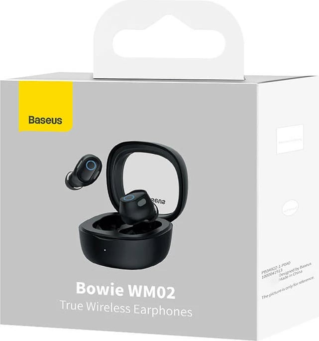 Kufje TWS Baseus Bowie WM02, Bluetooth 5.3, të zeza