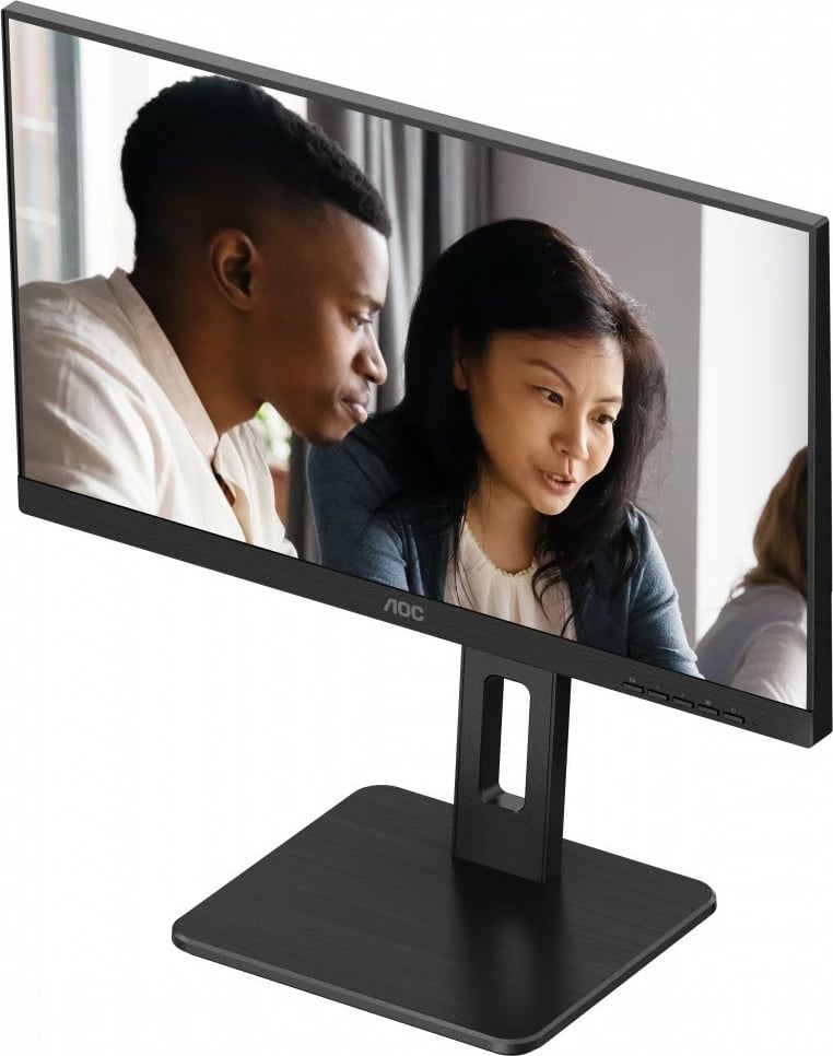 Monitor AOC 22E2UMF, 21.5", VA, FHD 1080p, Pivot, Altaparlantë, USB Hub, Zi