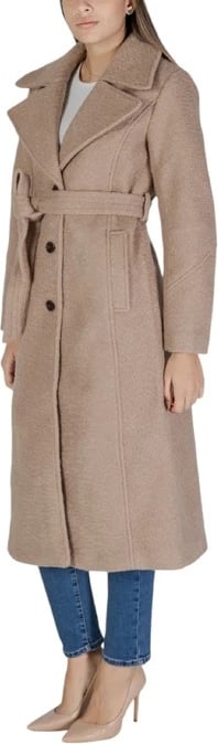 Pallto Vila Clothes për femra, beige