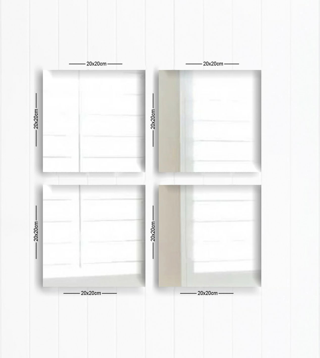 Set pasqyrash (4 copë), Wallity, SETAYNA_019