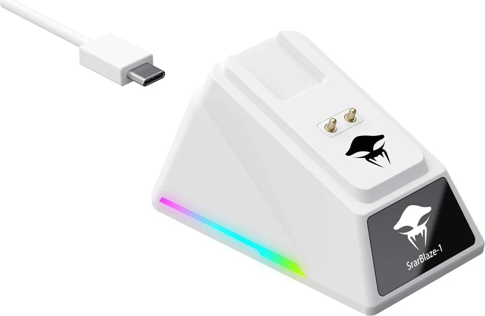 Maus gaming HAVIT StarBlaze-1, me ose pa kabllo, 26000 DPI, i bardhë dhe i zi