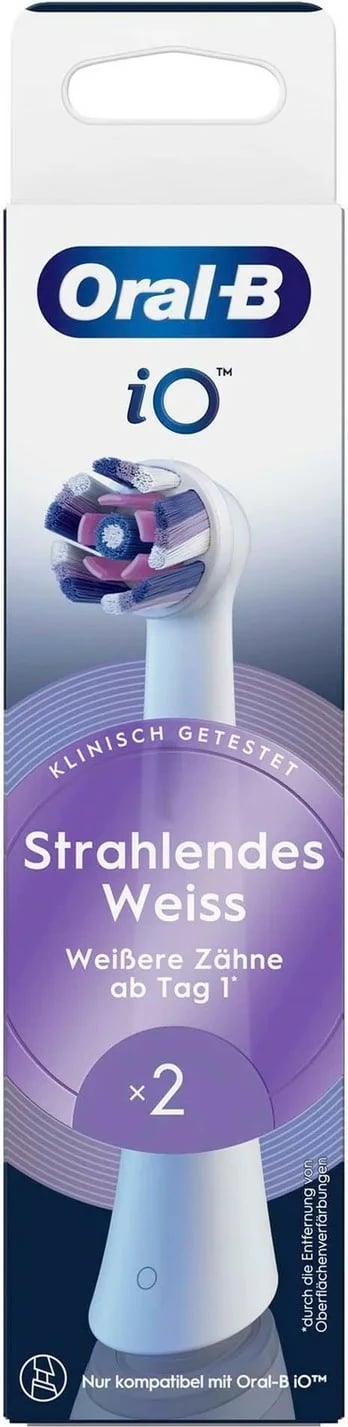 Koka zëvendësuese Oral-B iO Radiant White 2 copë, e bardhë