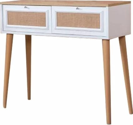 Komodë Skye Decor, montim, e bardhë, lis