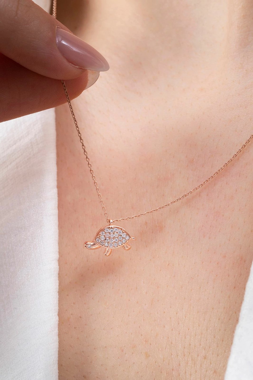 Qafore argjendi Elika Silver, ngjyrë rozë, ELKSLVR7804R