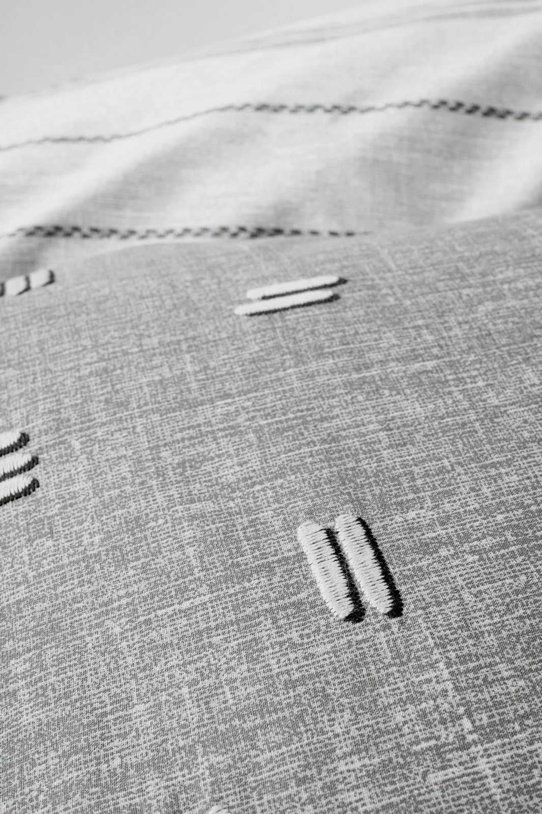 Set mbulesë për jorgan dopio Ranforce, Patara, ngjyrë gri