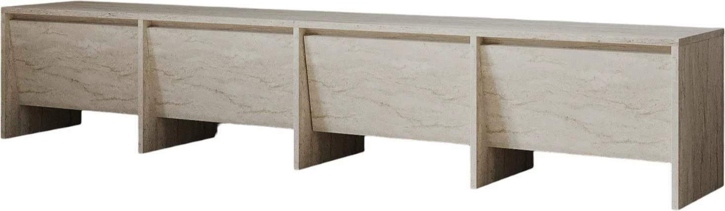 Komodë TV Skye Decor, ngjyrë travertine, 180cm