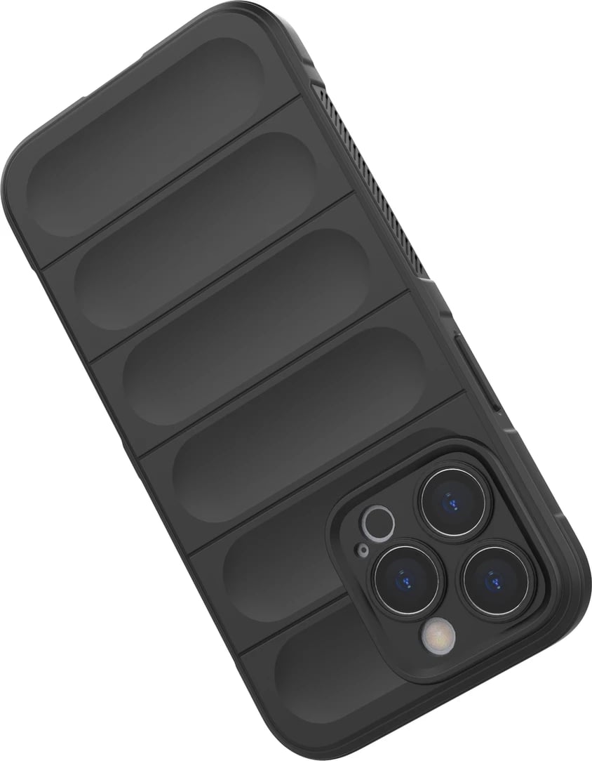 Mbështjellës Hurtel Magic Shield Case për iPhone 13 Pro, TPU, i zi