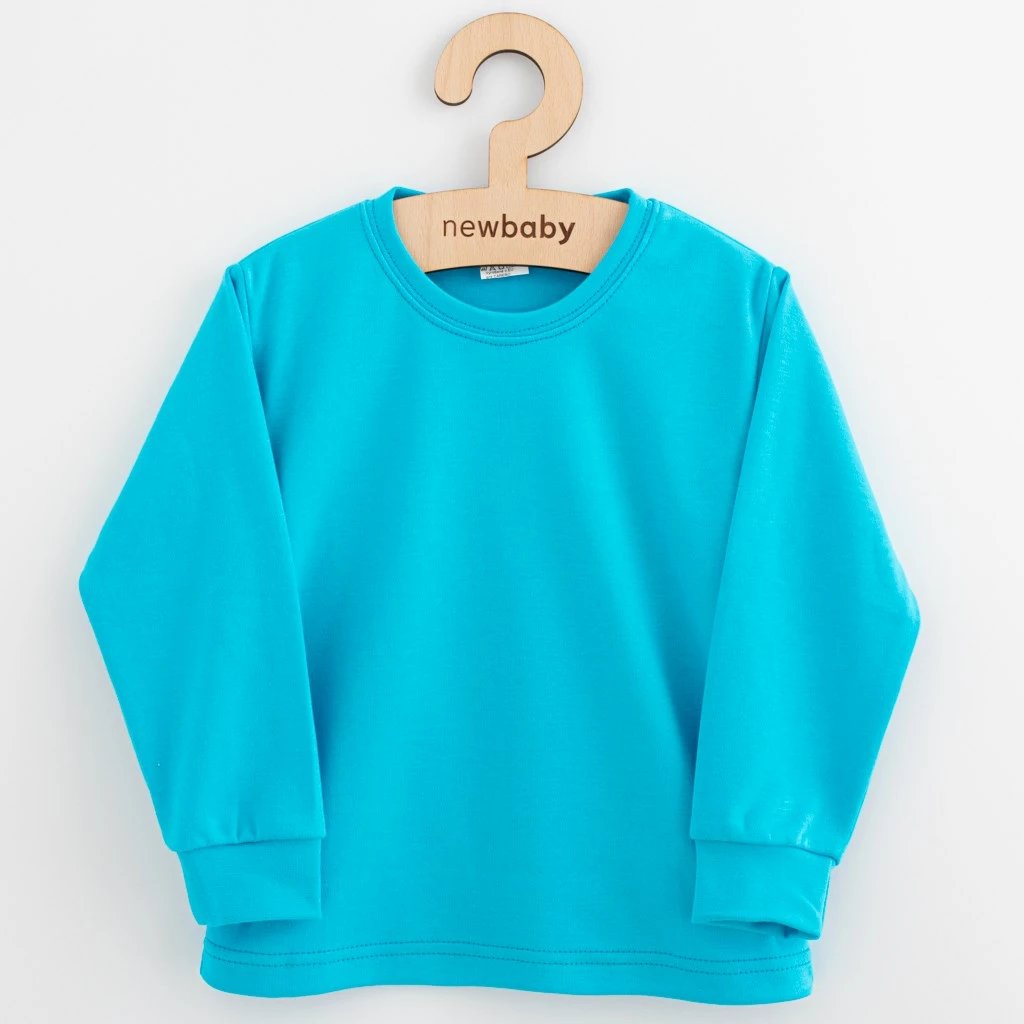 bluzë pambuku me mëngë të gjata, NEW BABY, Kindergarten, madhësia 122 (6-7 vjet), turkeze