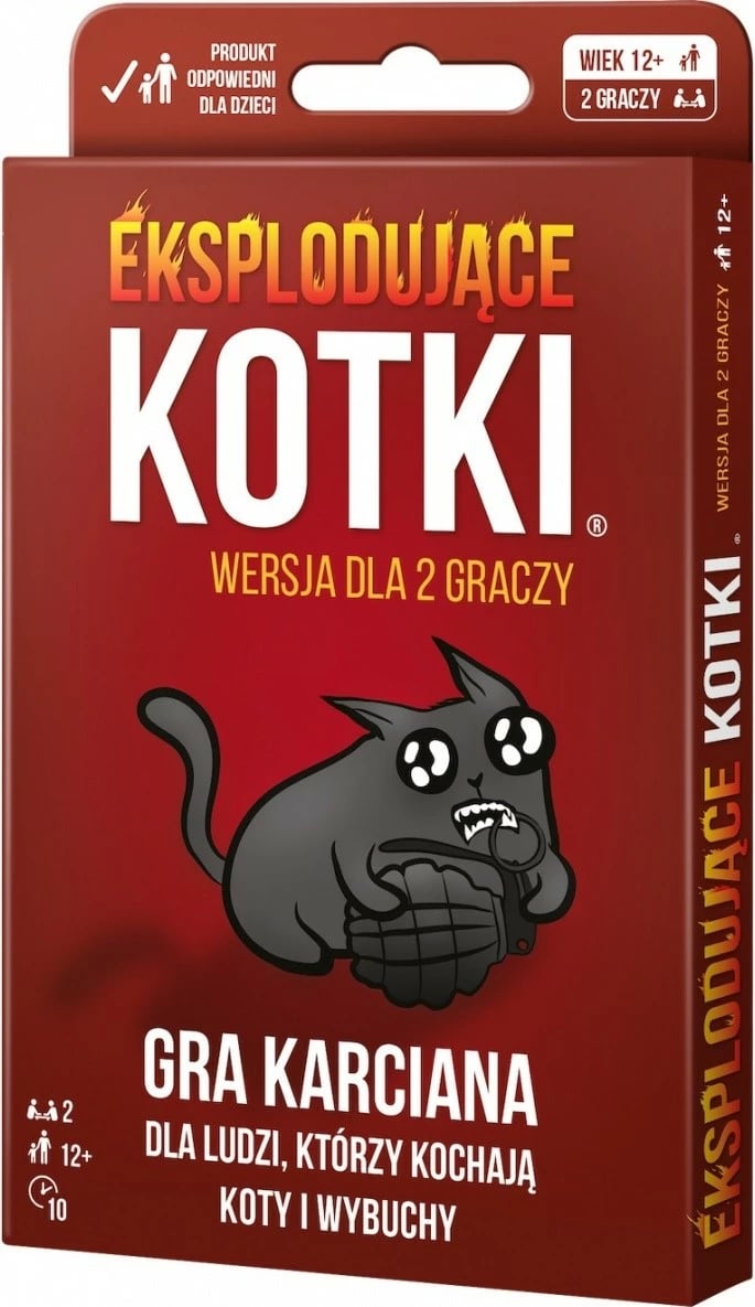 Lojë letra Rebel Exploding Kittens, për 2 lojtarë, 32 letra