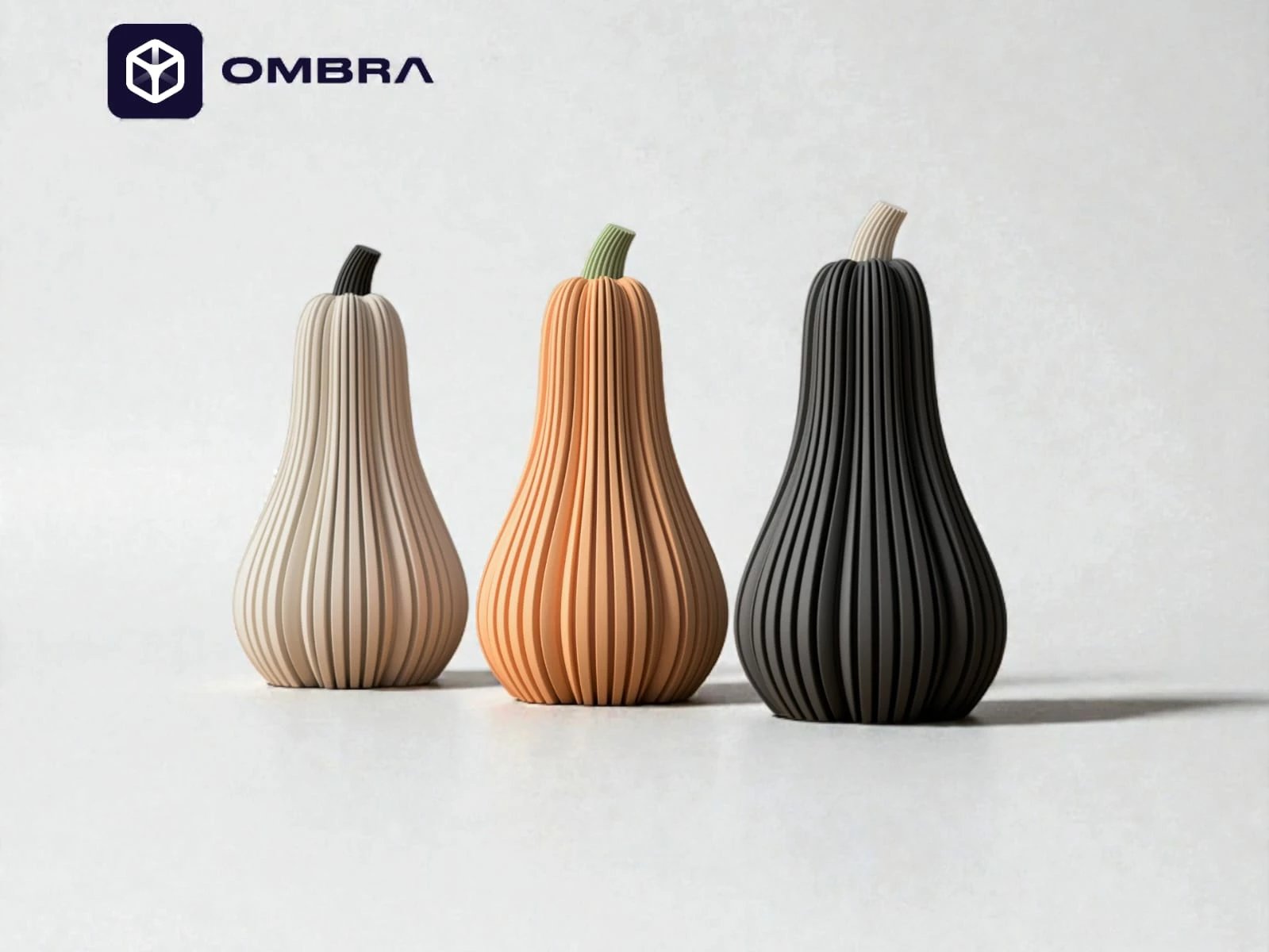 Kungull Dekor për Halloween në stilin "Pumpkin Tall" - e portokalltë