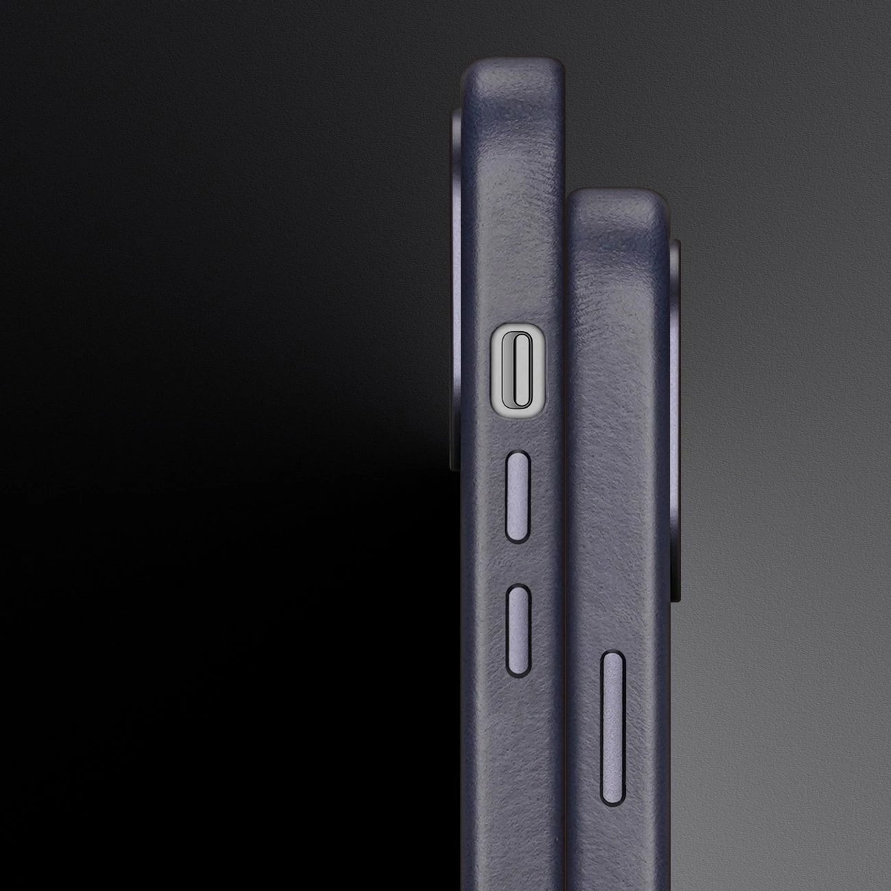 Mbështjellës Dux Ducis Naples për iPhone 14 Pro Max, MagSafe, lëkurë, kaltër