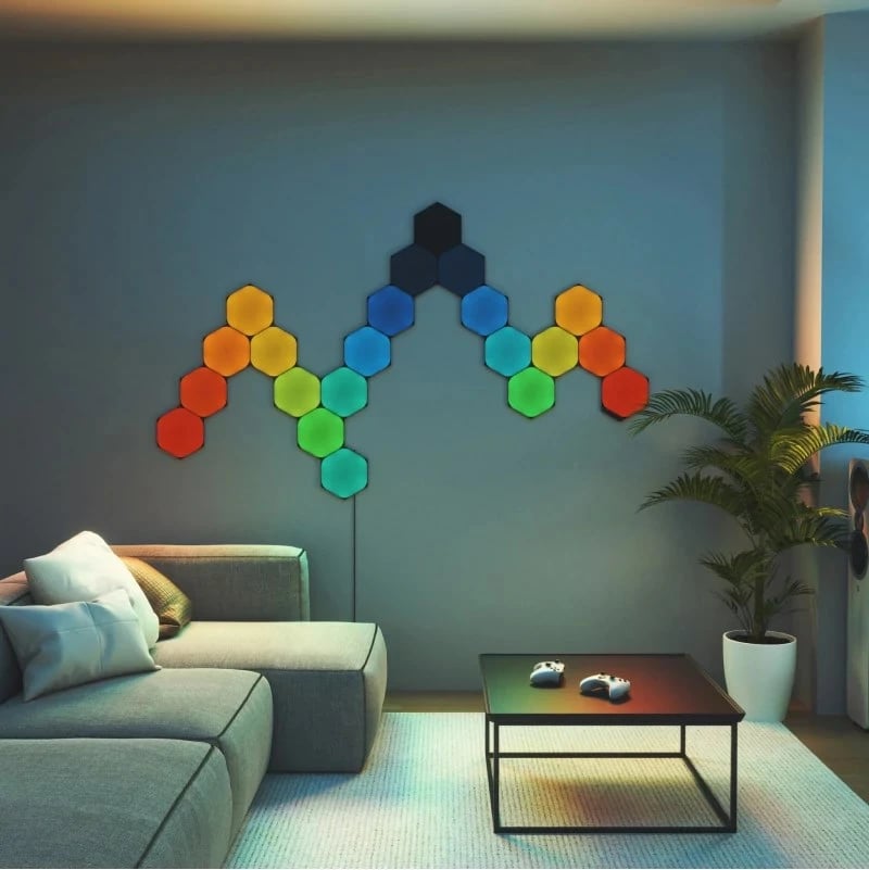Panel i mençur ndriçimi Nanoleaf NL42-0101HX-3PK, Wi-Fi, 3 copë, Zi