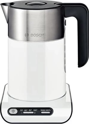 Vluese uji elektrike Bosch TWK8611P 1.5L, 2400W, çelik inox, e bardhë 