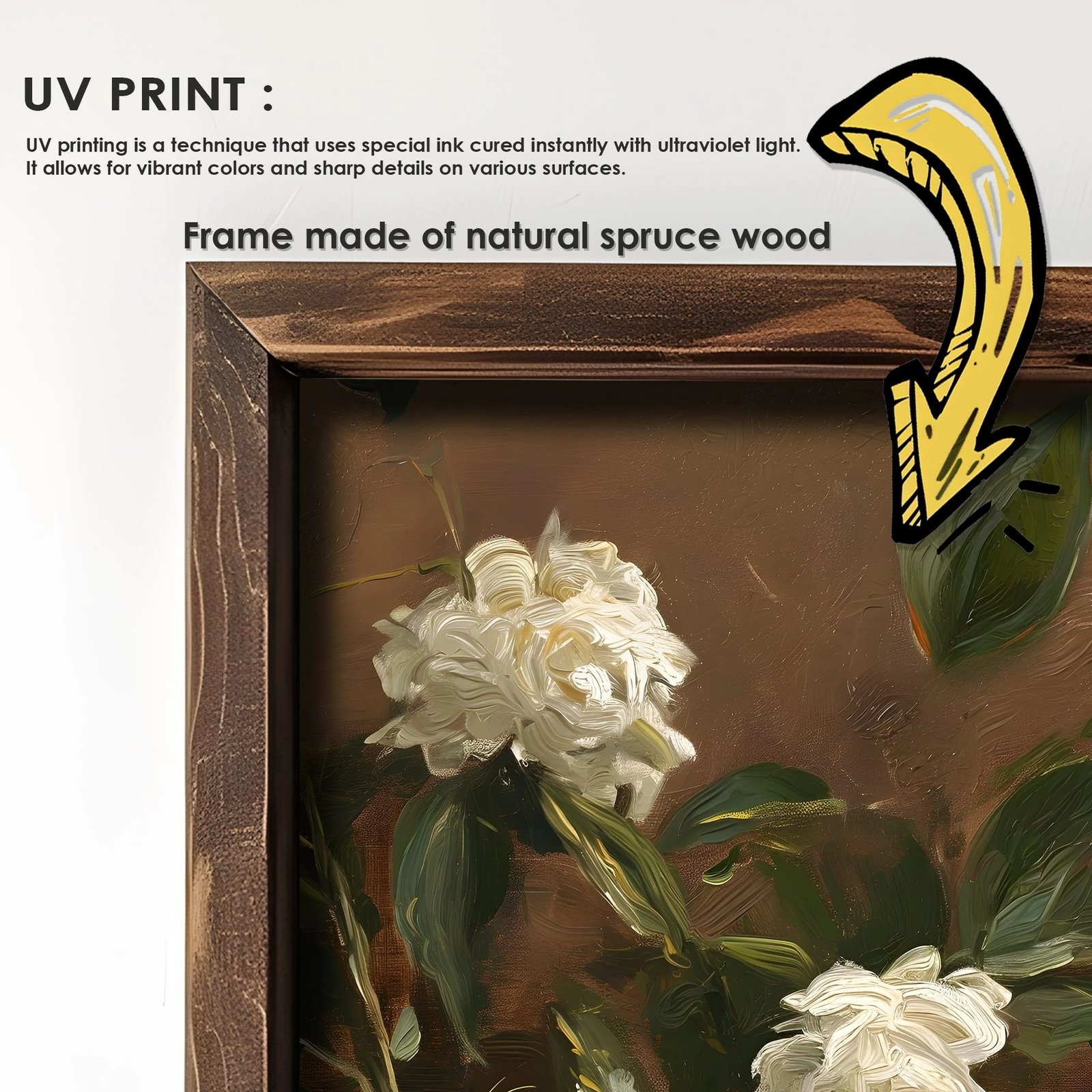 Pikturë dekorative me kornizë MDF, shumëngjyrëshe, Wallity, AI114, 50x70x3.5cm