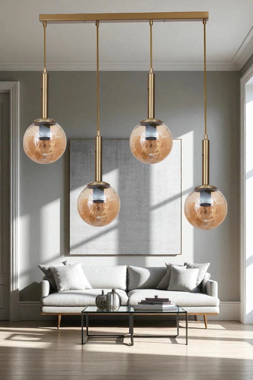 Llambë tavani Opviq, ngjyrë mjaltë dhe ari, 9056-6