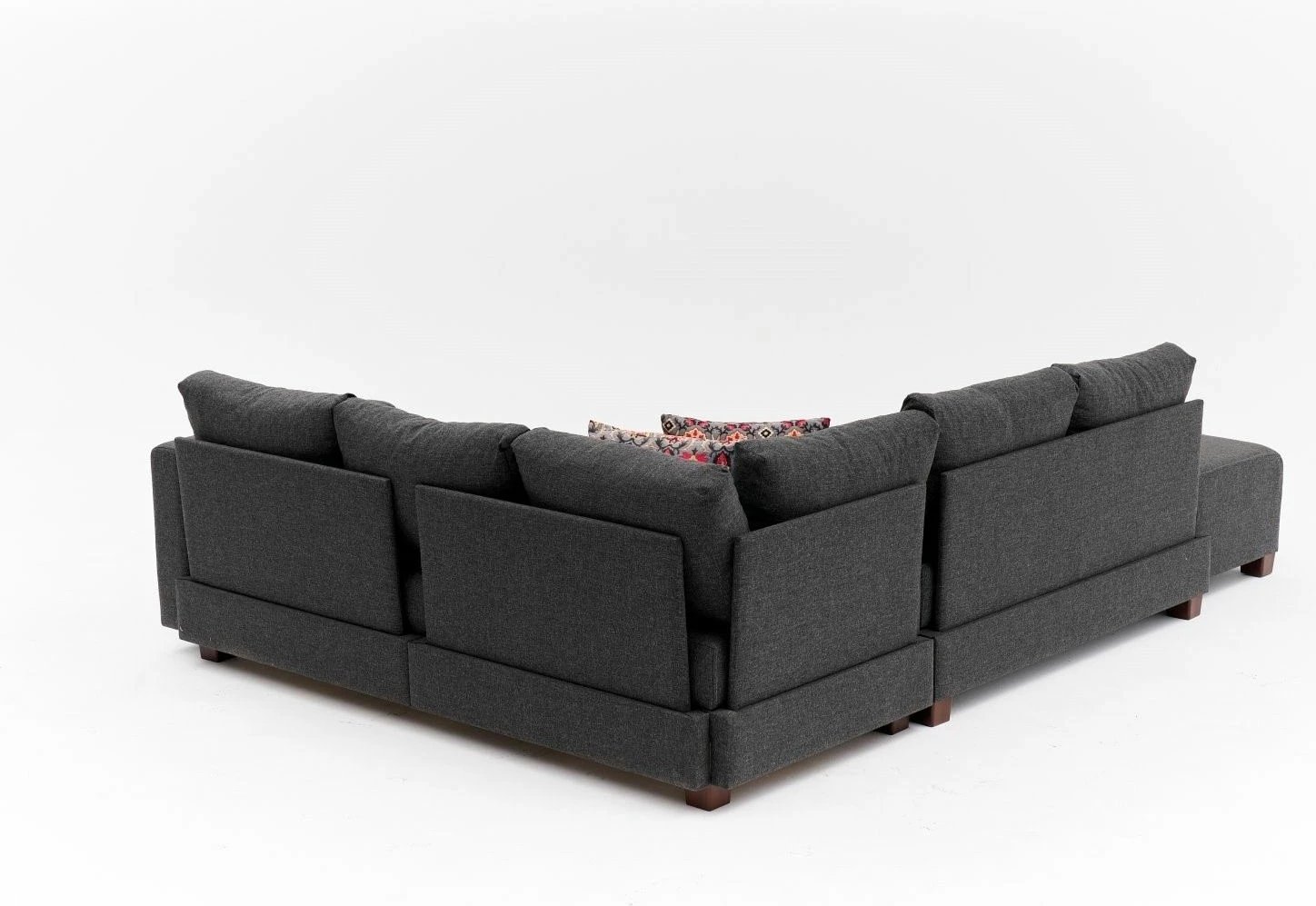 Kënd divan-krevat Atelier del Sofa, antracit, pjesa e majtë