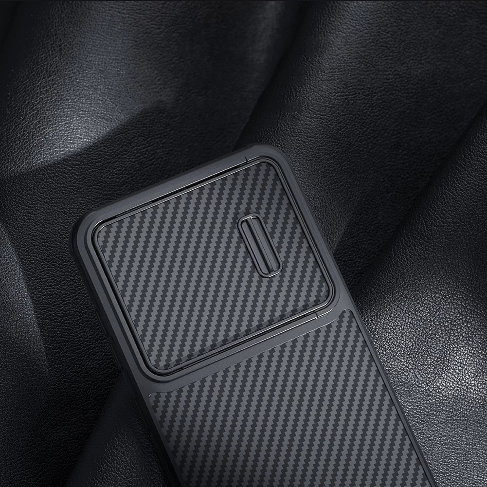 Mbështjellës Nillkin Synthetic Fiber S Case për Samsung Galaxy S23, me kapak kamere, i zi