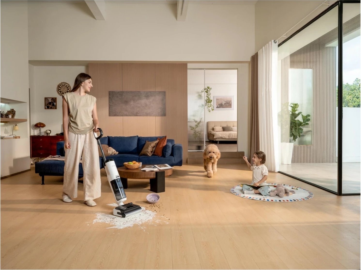 Fshesë me ujë dhe tharje Tineco Floor One S5 Max, bardhë