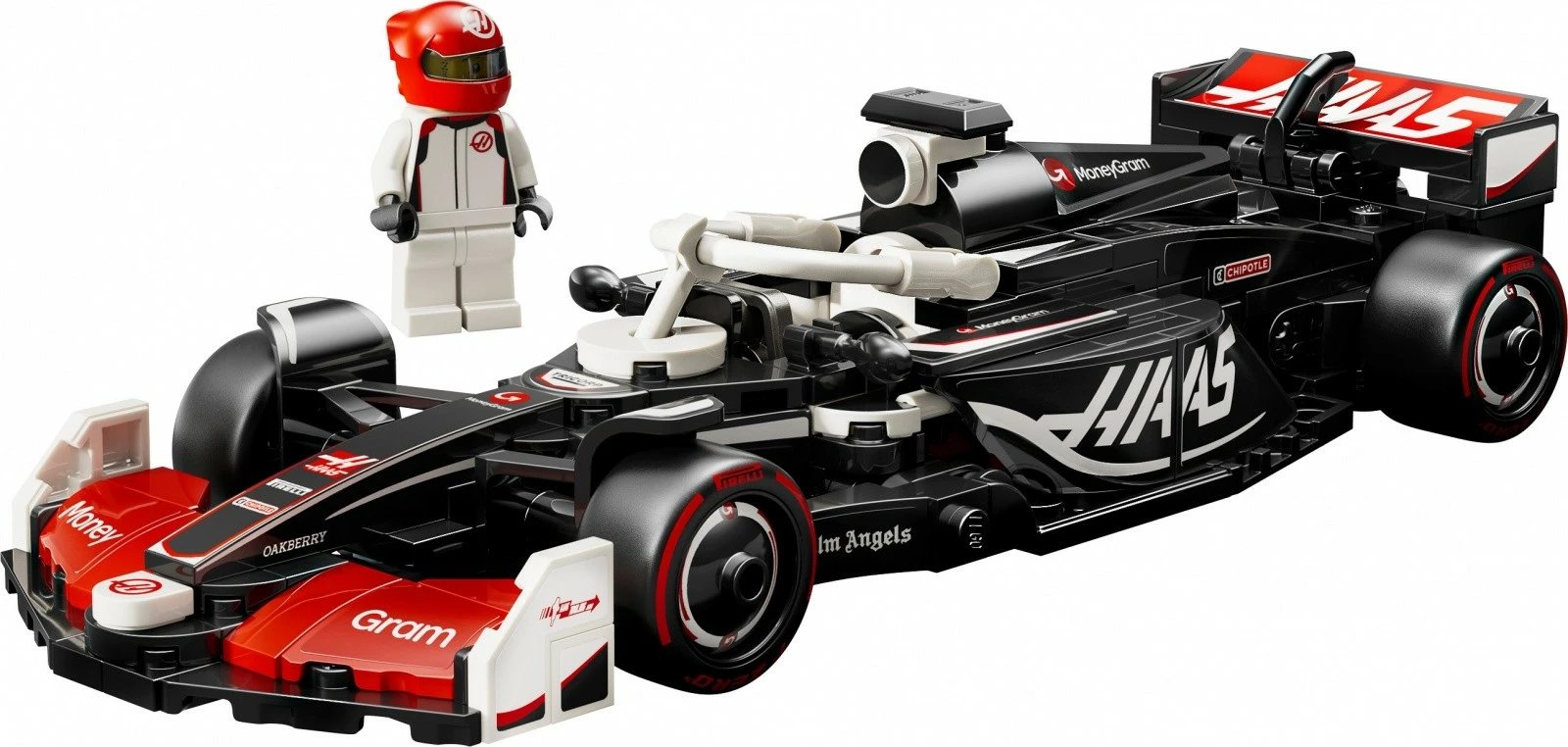 Set LEGO Speed Champions F1 Car MoneyGram Haas Team VF-24, 242 pjesë, për fëmijë 10+, Plastikë