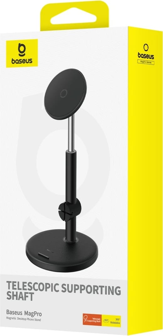 Mbajtës magnetik telefoni Baseus MagPro, B10564100121-00, i zi Mbajtës magnetik telefoni Baseus MagPro, B10564100121-00, i zi