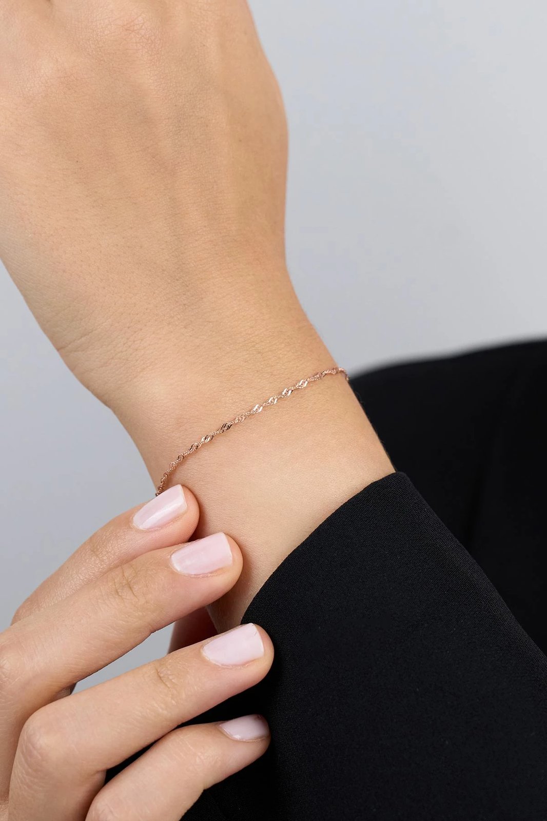 Byzylyk argjendi Elika Silver, ngjyrë rozë, ELKSLVR7774R