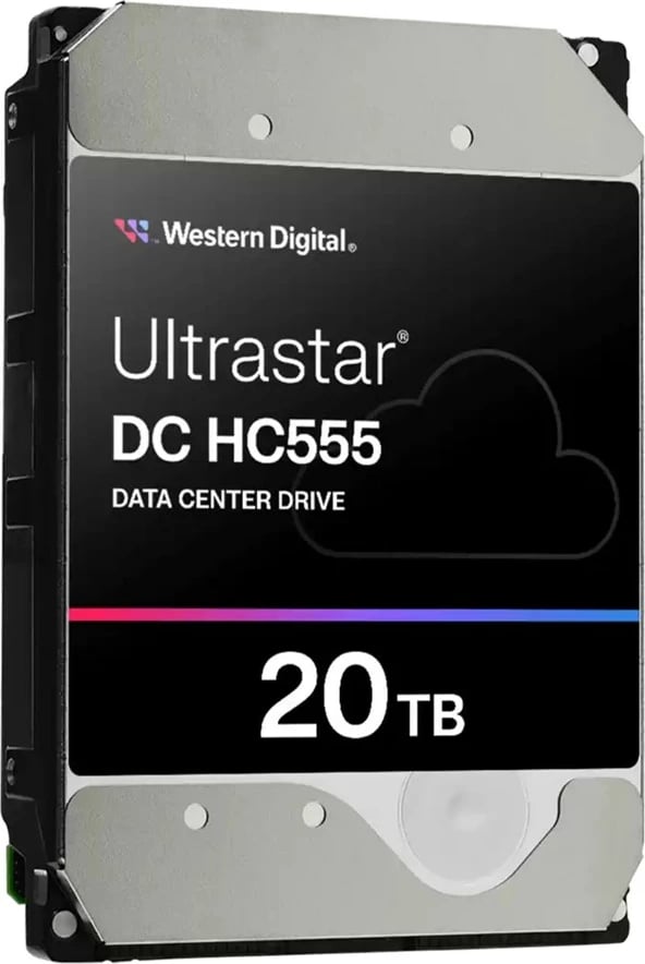 Hard disk Western Digital Ultrastar DC HC555, 20 TB, 7200 RPM, 3.5", SAS3
