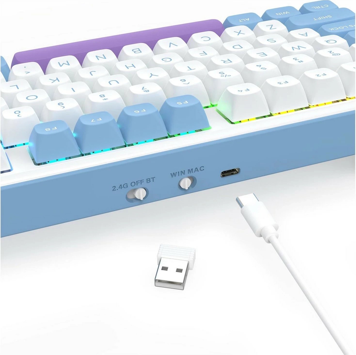 Tastierë Redragon K707WBP-RGB-PRO StarBlade, RGB, mekanike, e bardhë