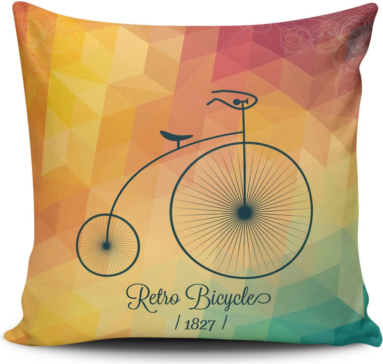 Jastëk mbulesë Aberto Design, NKLF-137, shumëngjyrëshe, 43x43cm