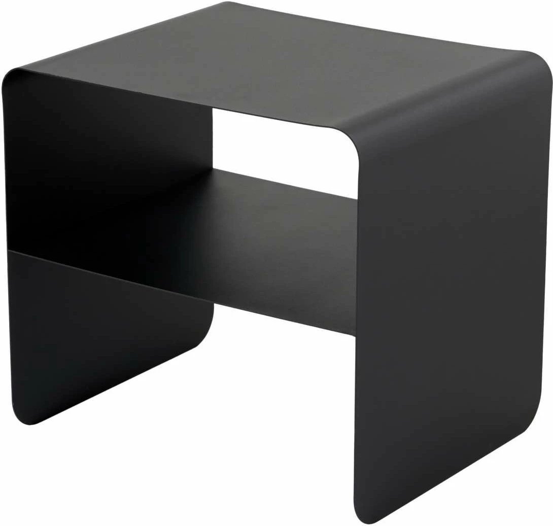 Tavolinë anësore metalike, ngjyrë e zezë, Skye Decor, SHB-013