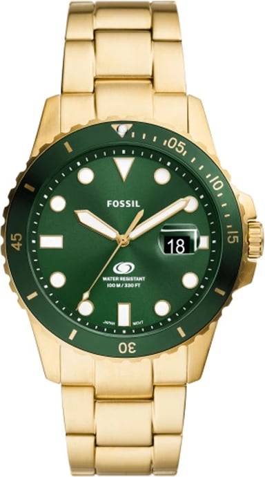 Orë dore për meshkuj FOSSIL BLUE, e artë