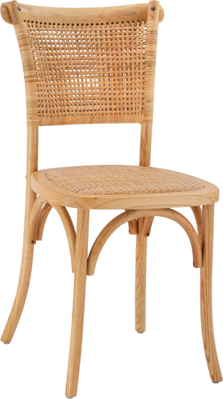 Karrige druri me ratan, ngjyrë natyrale, FH8752.01, 49x54x89 cm Karrige druri me ratan, ngjyrë natyrale, FH8752.01, 49x54x89 cm