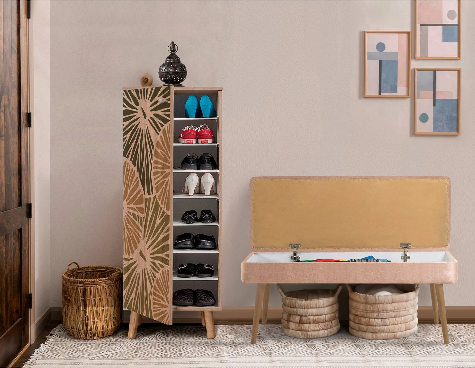 Set mobiljesh për korridor, ngjyrë sonomo & stone, Skye Decor, 929-0900