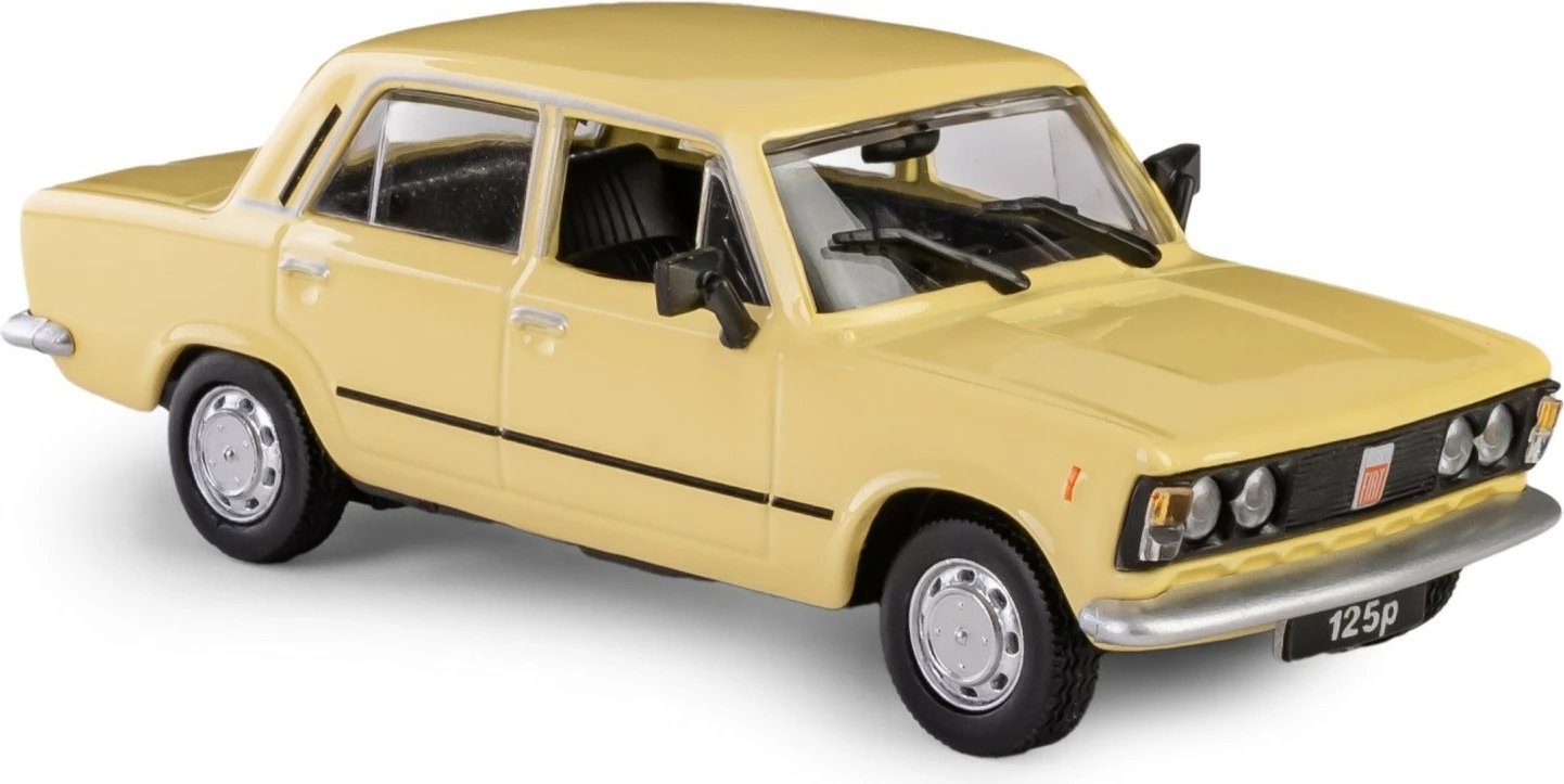 Model makine Daffi Fiat 125p, 1:43, Metal/Plastik, e verdhë