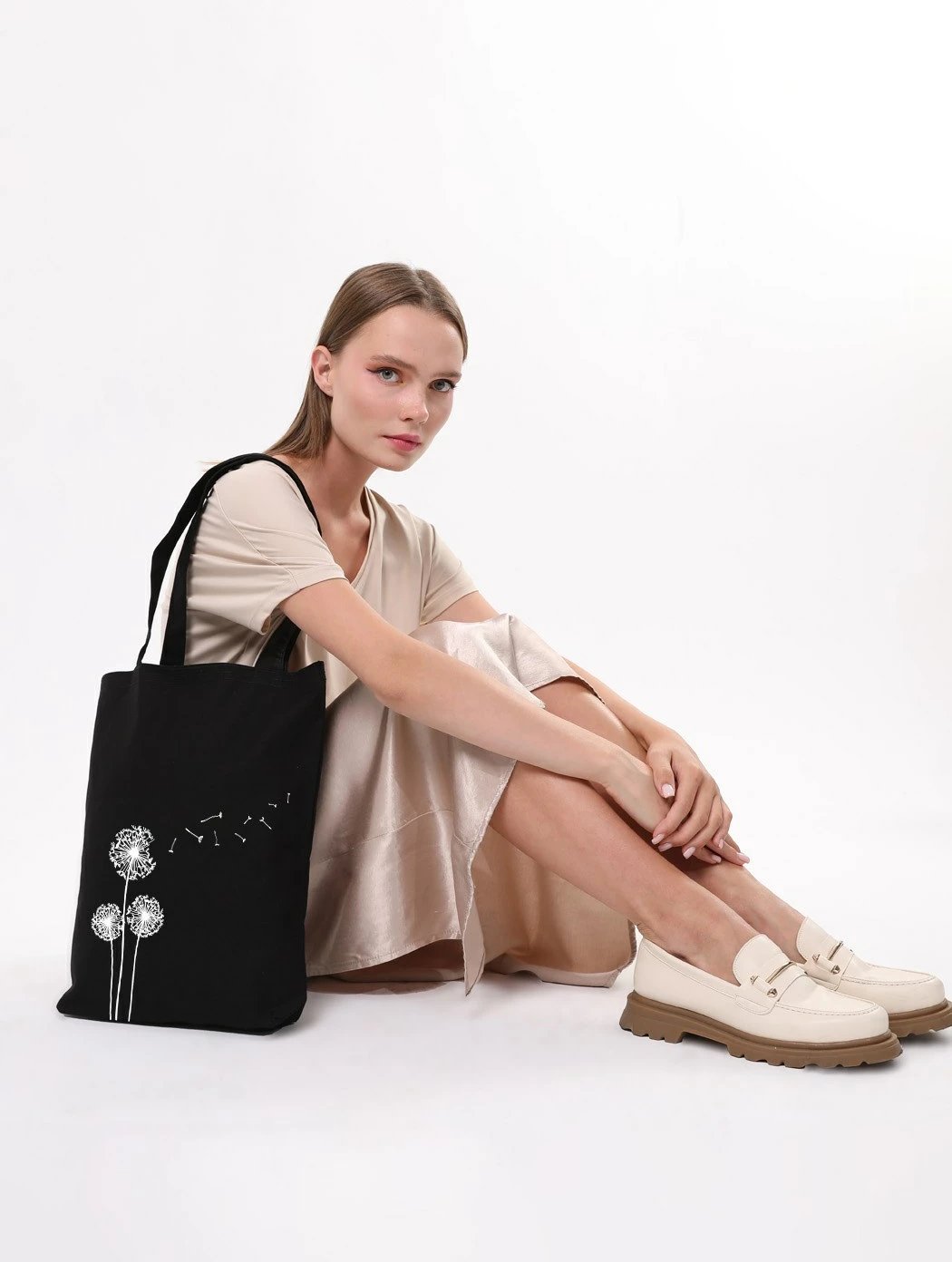 Çantë tote Zoozie Bags, 1455, e zezë, 35x40x8cm