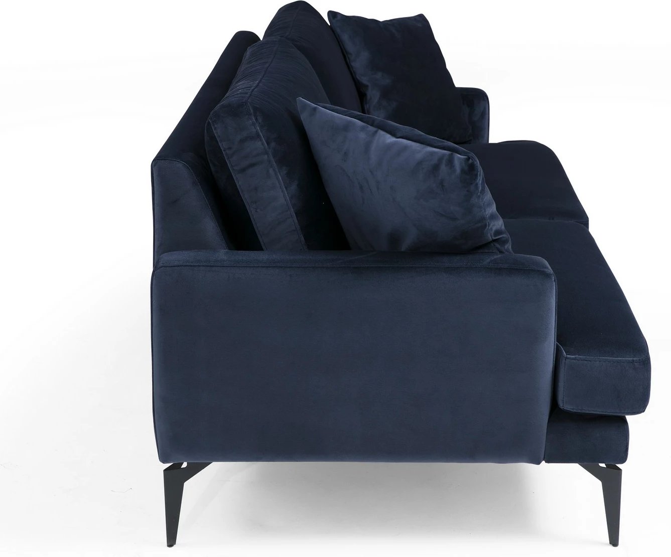 Divan dy ulëshe, ngjyrë navy blue, Papira 2 Seater