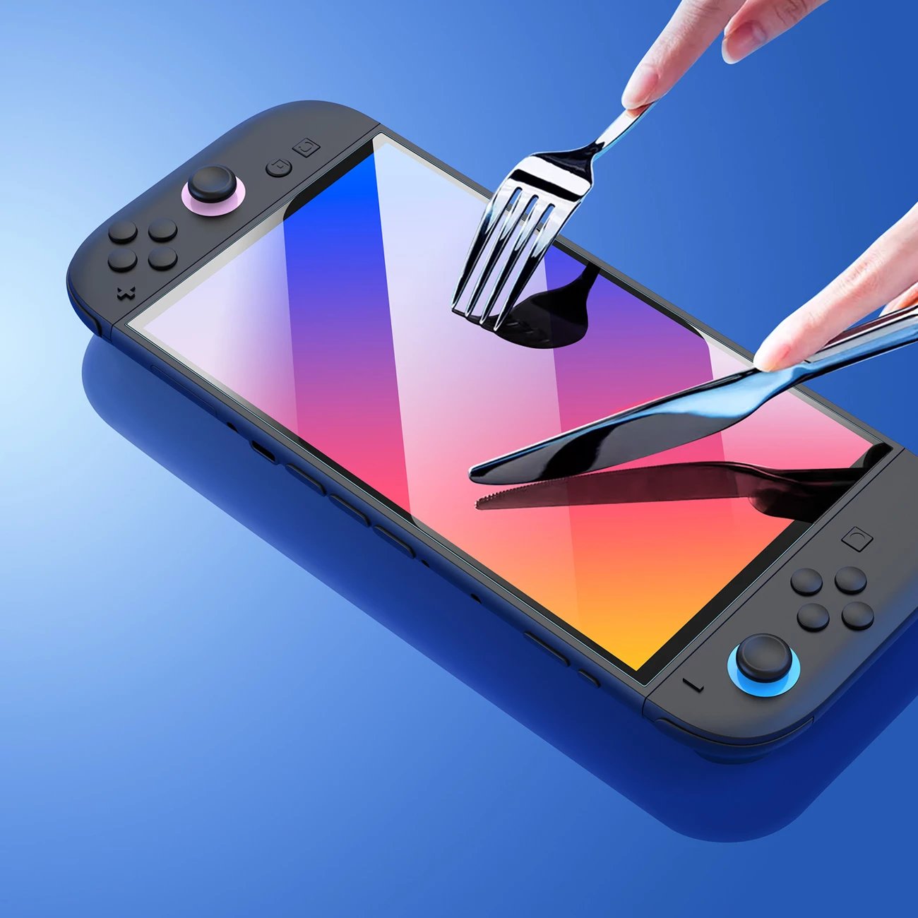 Mbrojtës ekrani xham i kalitur, Dux Ducis, HD për Nintendo Switch 2, 9H, 92% transparencë, kornizë instalimi