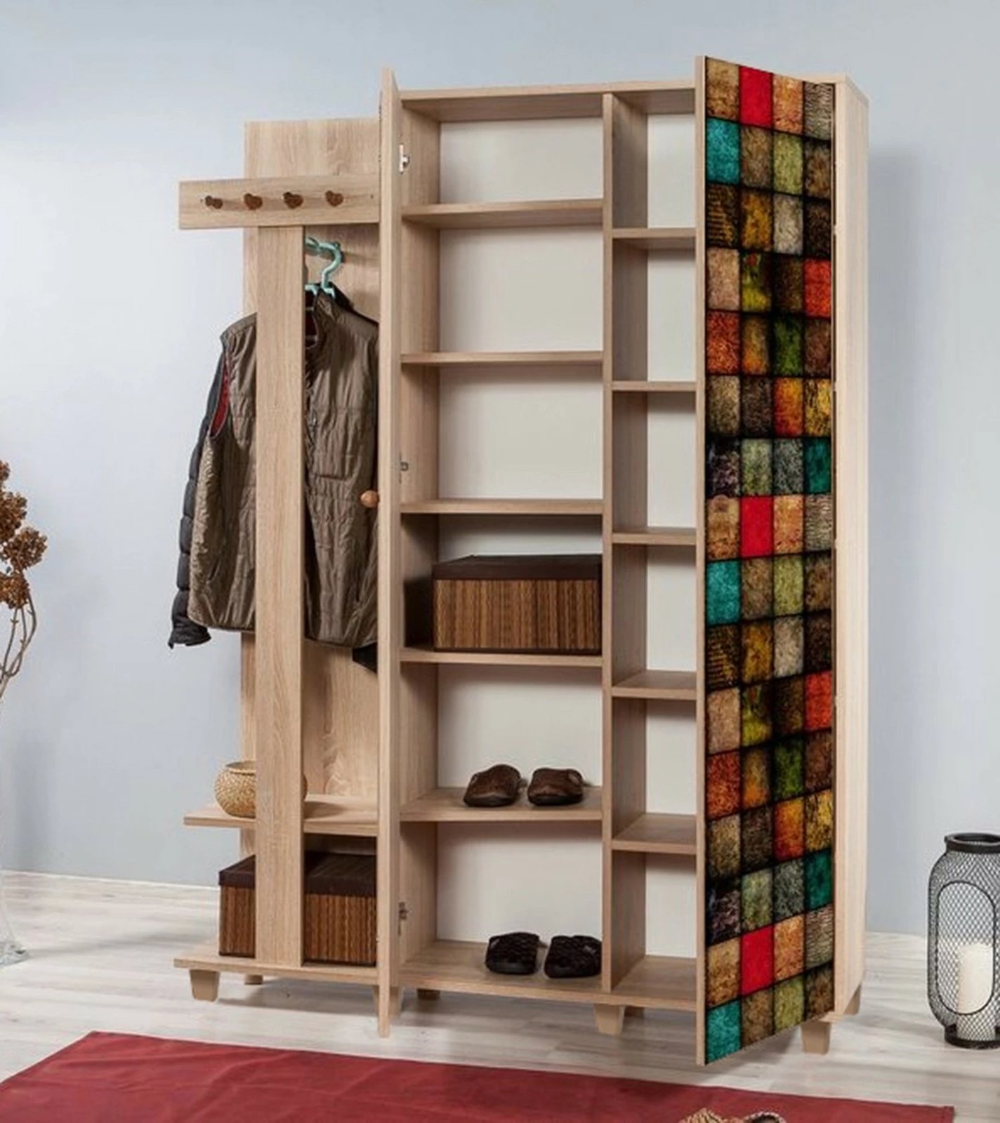 Stendë korridori, ngjyrë lisi Sonoma, dizajn modern, Garmanto 135-723