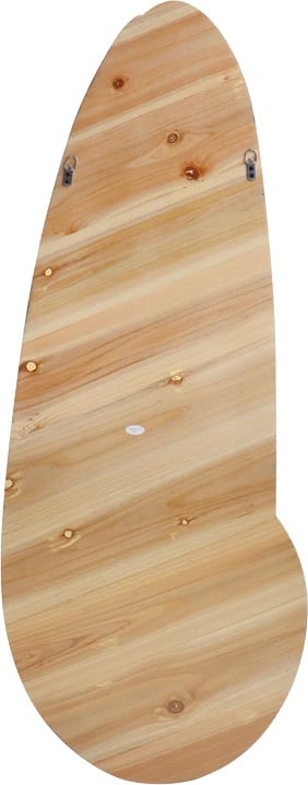 Pasqyrë ovale Marly, MDF, ngjyrë natyrale, 50.5x4x127cm