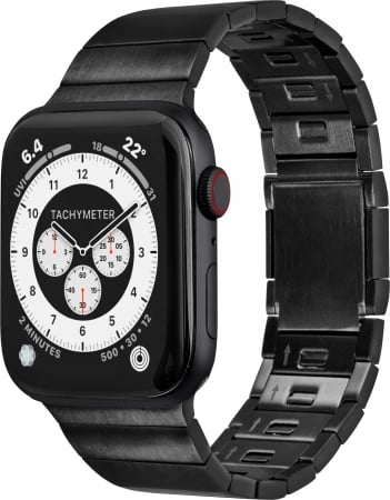 Rrip metalik për Apple Watch LAUT LINK 2.0, 42/44/45/49 mm, i zi
