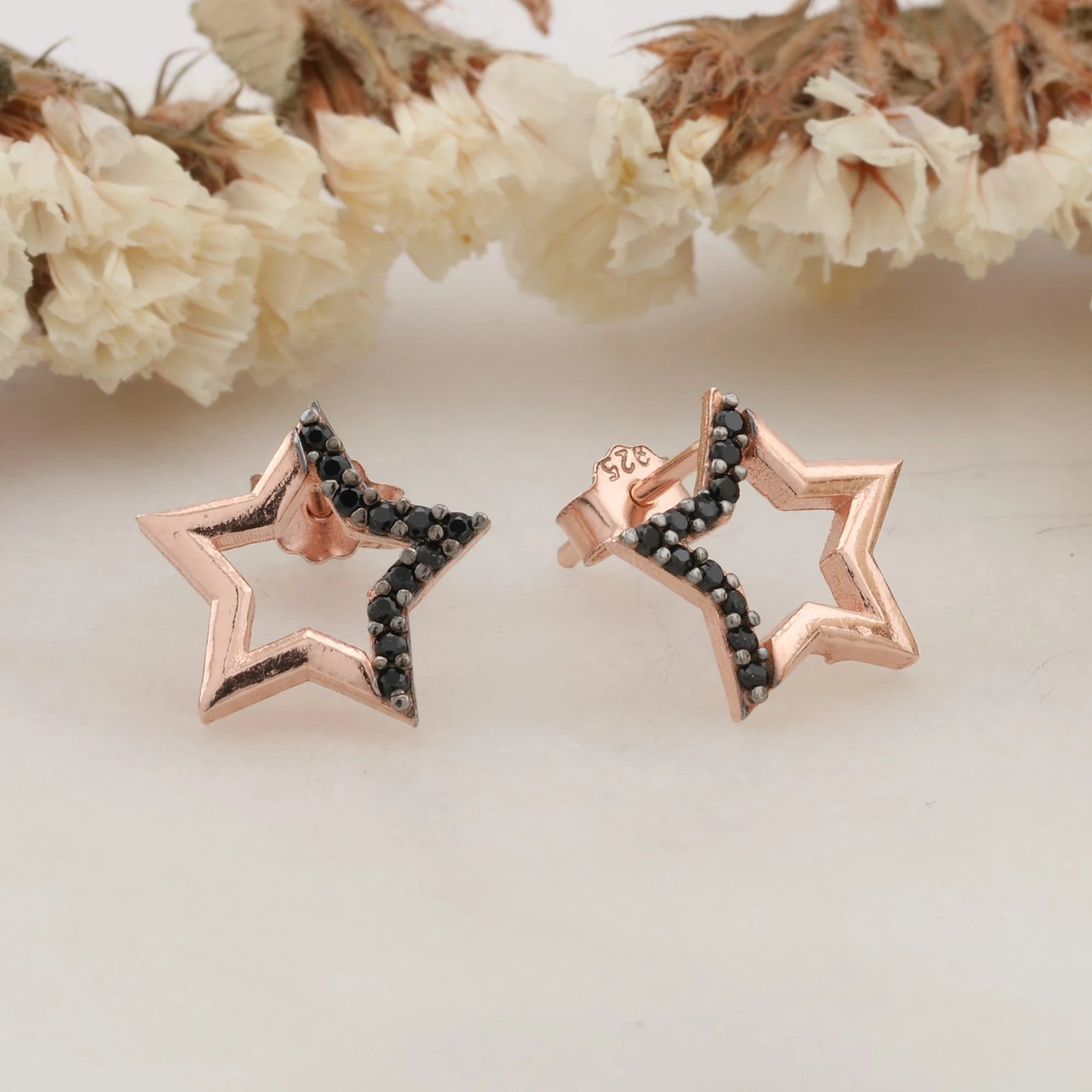 Vathë argjendi, ngjyrë rozë e zezë, Jumeon, 11008SIYAH