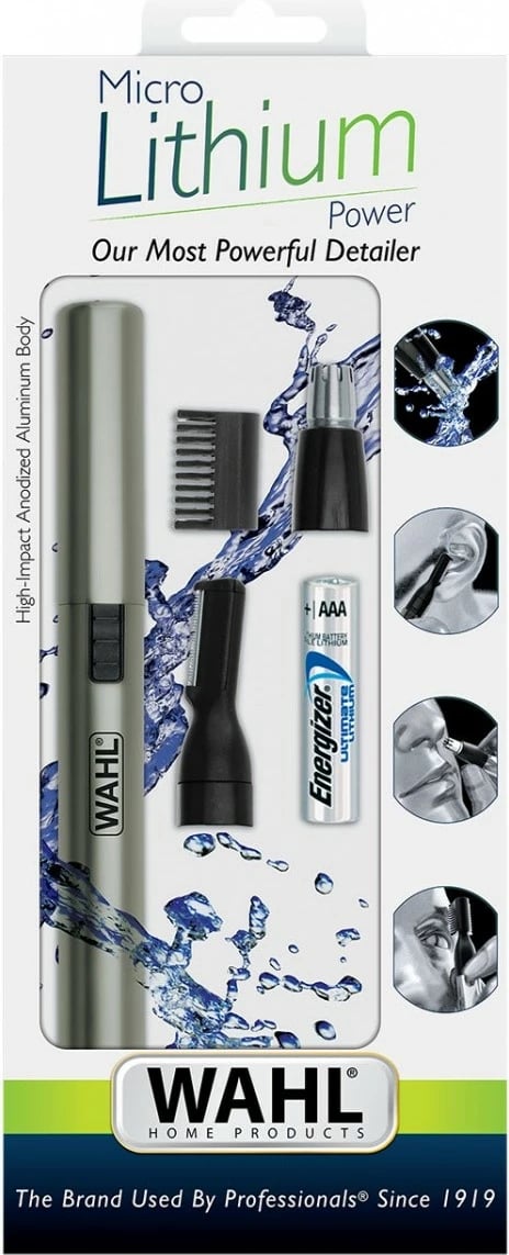 Trymer Wahl Micro Lithium 05640-1016, për detaje, i zi/argjendtë